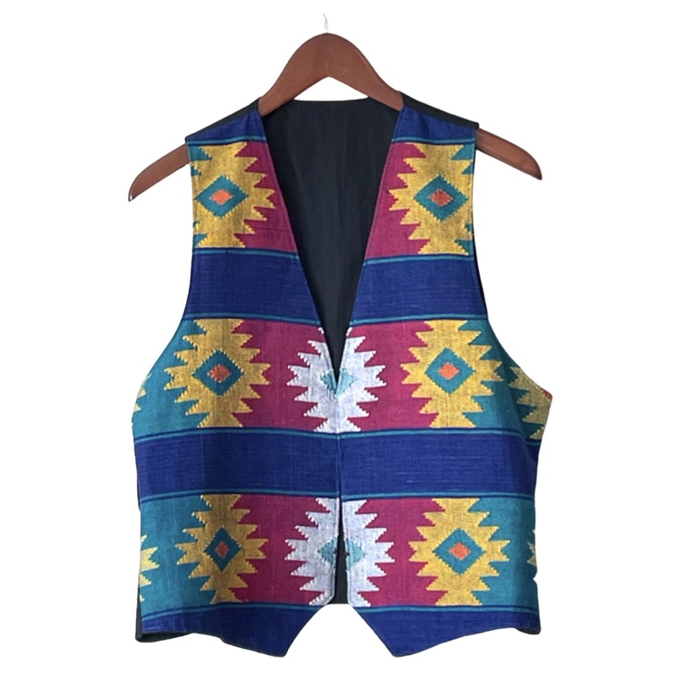 Sanders Imports 100% Cotton Woven Vest Sz M
